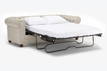 Cream Chesterfield Joybird Sleeper Sofa