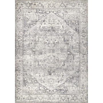 8x10 Grey Revel Washable Rug