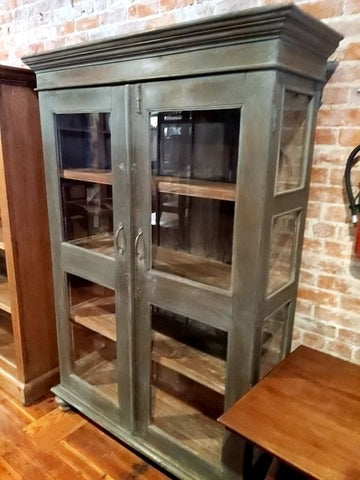 Greywash Reclaimed Wood Storage Cabinet