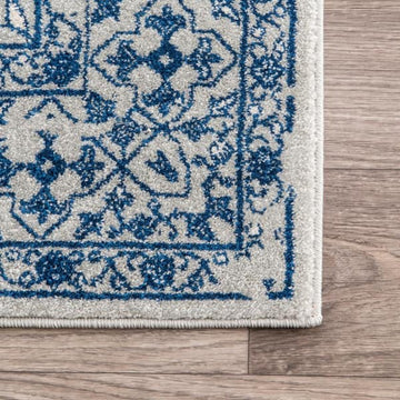 10x14 Grey/Blue nuLoom Rug