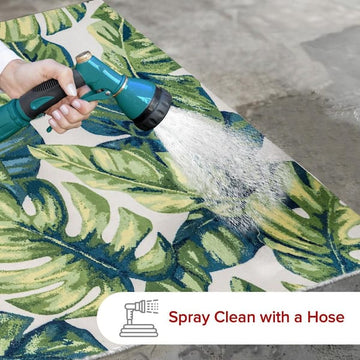 10x13 Monstera nuLoom Outdoor Rug