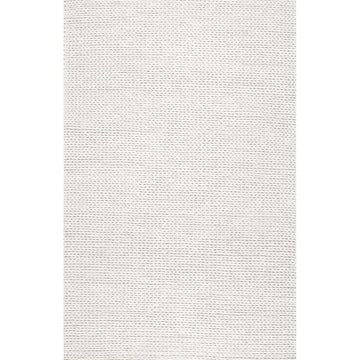 9x12 Ivory nuLoom Wool Rug