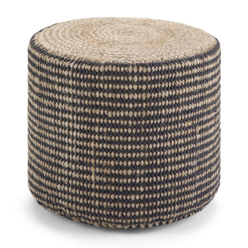 Jute Boho Pouf