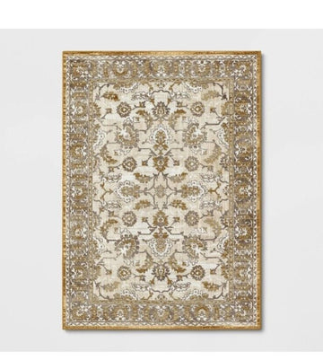 5x7 Gold Persian Rug