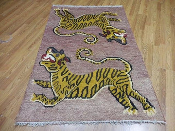 4x6 Tiger Wool Rug