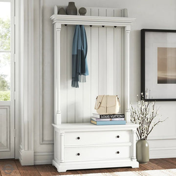 White Farmhouse Hall Tree