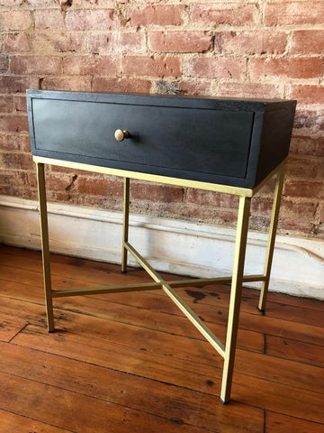 Black & Gold Modern Side Table