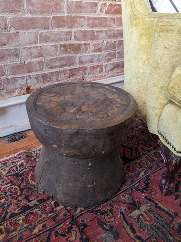 Ukhali Spice Grinder Vintage Side Table
