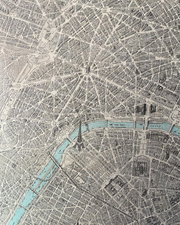 Paris Vintage Map