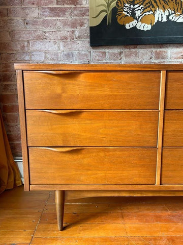 Vintage Walnut Mid-Century Dresser