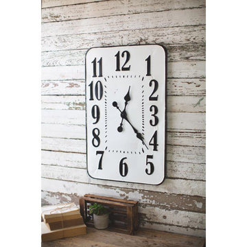 Stamped Metal Wall Clock