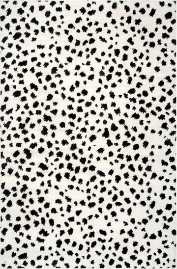 4x6 White/Black nuLoom Rug