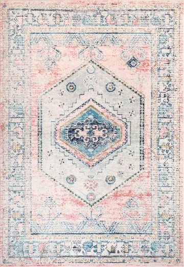 8x10 Pink/Blue nuLoom Rug