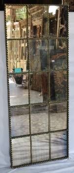 Brass Twist Metal Mirror