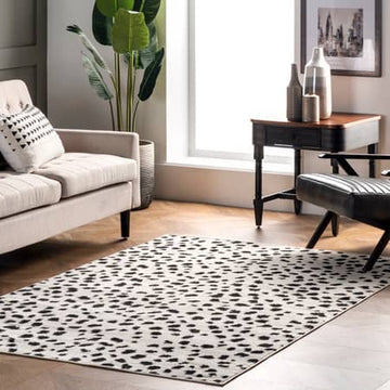 5x8 White/Black nuLoom Rug